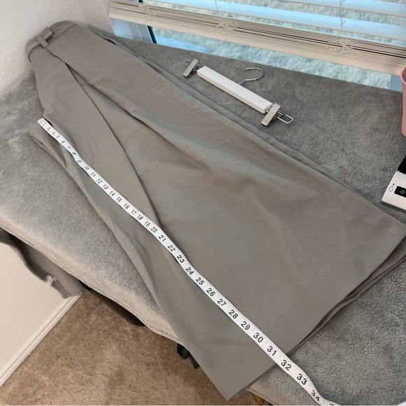 Zara Studio Collection Dart Wide leg Trousers Grey size Medium - Picture 7 of 8